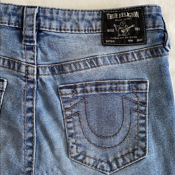 True Religion Billie Mid Rise Straight Saltwater Wash Size 31 - Picture 9 of 14